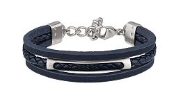 BREIL Kék bőr karkötő B Mix TJ3087