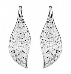 Silver Cat Elegáns cirkónium fülbevaló SC365