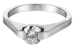 Troli Acél gyűrű kristállyal KRS-088 59 mm