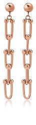 Troli Modern bronz acél fülbevaló VESE0585RG
